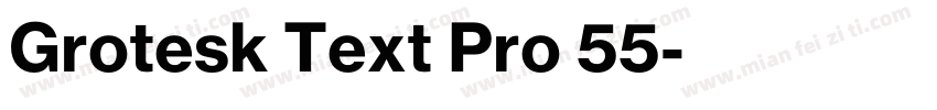 Grotesk Text Pro 55字体转换